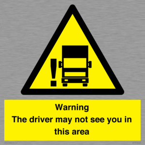 WV7195: Warning The driver may not see you in this area