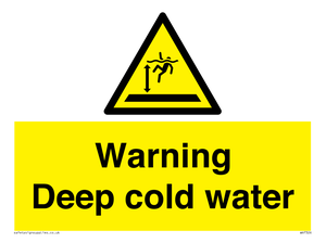 WV7326: Warning Deep cold water