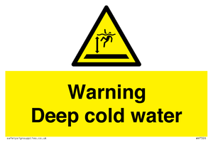 WV7326: Warning Deep cold water