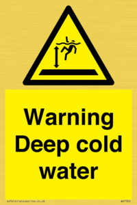 WV7326: Warning Deep cold water