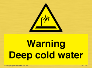 WV7326: Warning Deep cold water