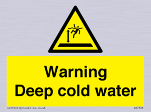 WV7326: Warning Deep cold water