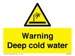 WV7326: Warning Deep cold water