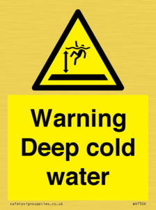 WV7326: Warning Deep cold water