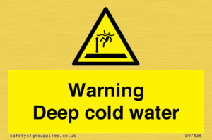 WV7326: Warning Deep cold water