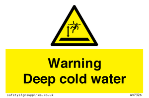 WV7326: Warning Deep cold water