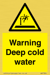 WV7326: Warning Deep cold water