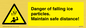 WV7372: Danger of falling ice particles. Maintain safe distance!