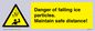 WV7372: Danger of falling ice particles. Maintain safe distance!