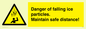 WV7372: Danger of falling ice particles. Maintain safe distance!