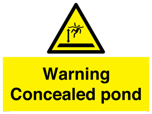 WV7539: Warning Concealed pond
