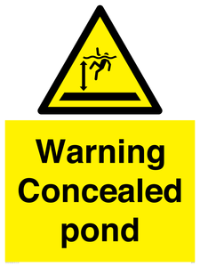 WV7539: Warning Concealed pond