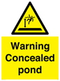 WV7539: Warning Concealed pond