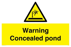 WV7539: Warning Concealed pond