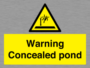 WV7539: Warning Concealed pond