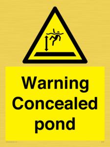 WV7539: Warning Concealed pond