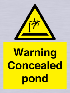WV7539: Warning Concealed pond
