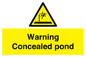 WV7539: Warning Concealed pond