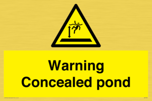 WV7539: Warning Concealed pond