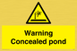 WV7539: Warning Concealed pond