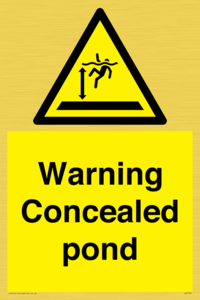WV7539: Warning Concealed pond