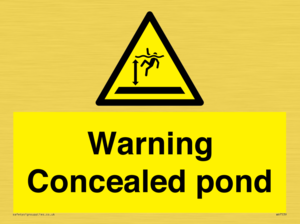 WV7539: Warning Concealed pond