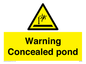 WV7539: Warning Concealed pond