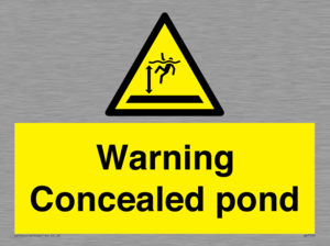 WV7539: Warning Concealed pond
