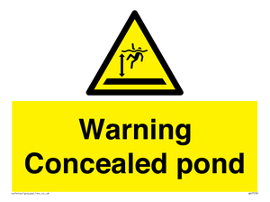 WV7539: Warning Concealed pond