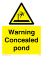 WV7539: Warning Concealed pond