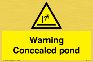 WV7539: Warning Concealed pond