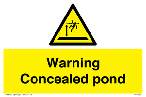 WV7539: Warning Concealed pond