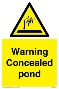 WV7539: Warning Concealed pond