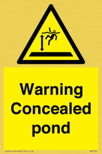 WV7539: Warning Concealed pond