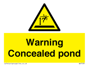 WV7539: Warning Concealed pond