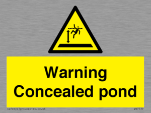 WV7539: Warning Concealed pond