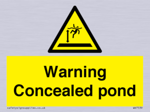 WV7539: Warning Concealed pond