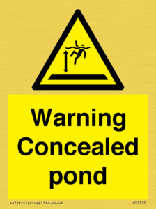WV7539: Warning Concealed pond