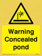 WV7539: Warning Concealed pond
