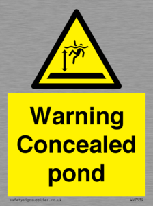 WV7539: Warning Concealed pond