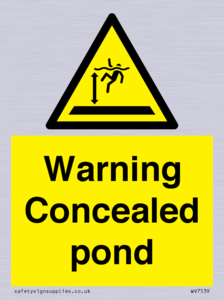 WV7539: Warning Concealed pond