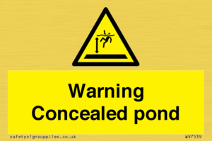 WV7539: Warning Concealed pond