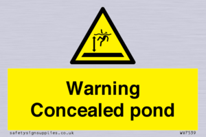 WV7539: Warning Concealed pond