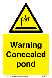 WV7539: Warning Concealed pond