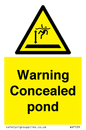 WV7539: Warning Concealed pond