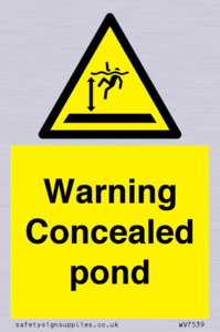 WV7539: Warning Concealed pond