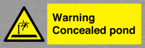 WV7539: Warning Concealed pond