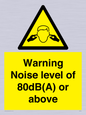 WV7540: Warning Noise level of 80dB(A) or above