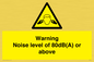WV7540: Warning Noise level of 80dB(A) or above