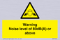 WV7540: Warning Noise level of 80dB(A) or above